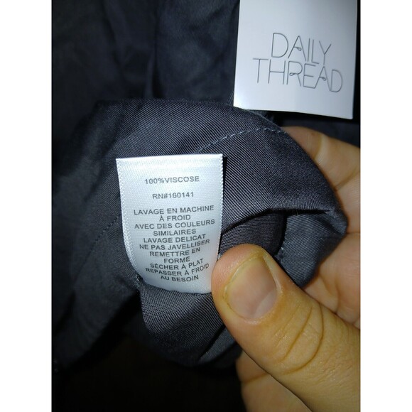 Daily Thread Charcoal Jacket Womens Size Large Viscose NWT Snap Buttons Zippered - Picture 12 of 16